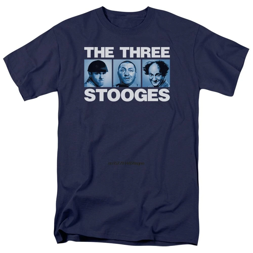 

2020 Printed Men T Shirt Cotton Short Sleeve The Three Stooges Three Squares Men's Regular Fit T-Shirtwomen t shirt