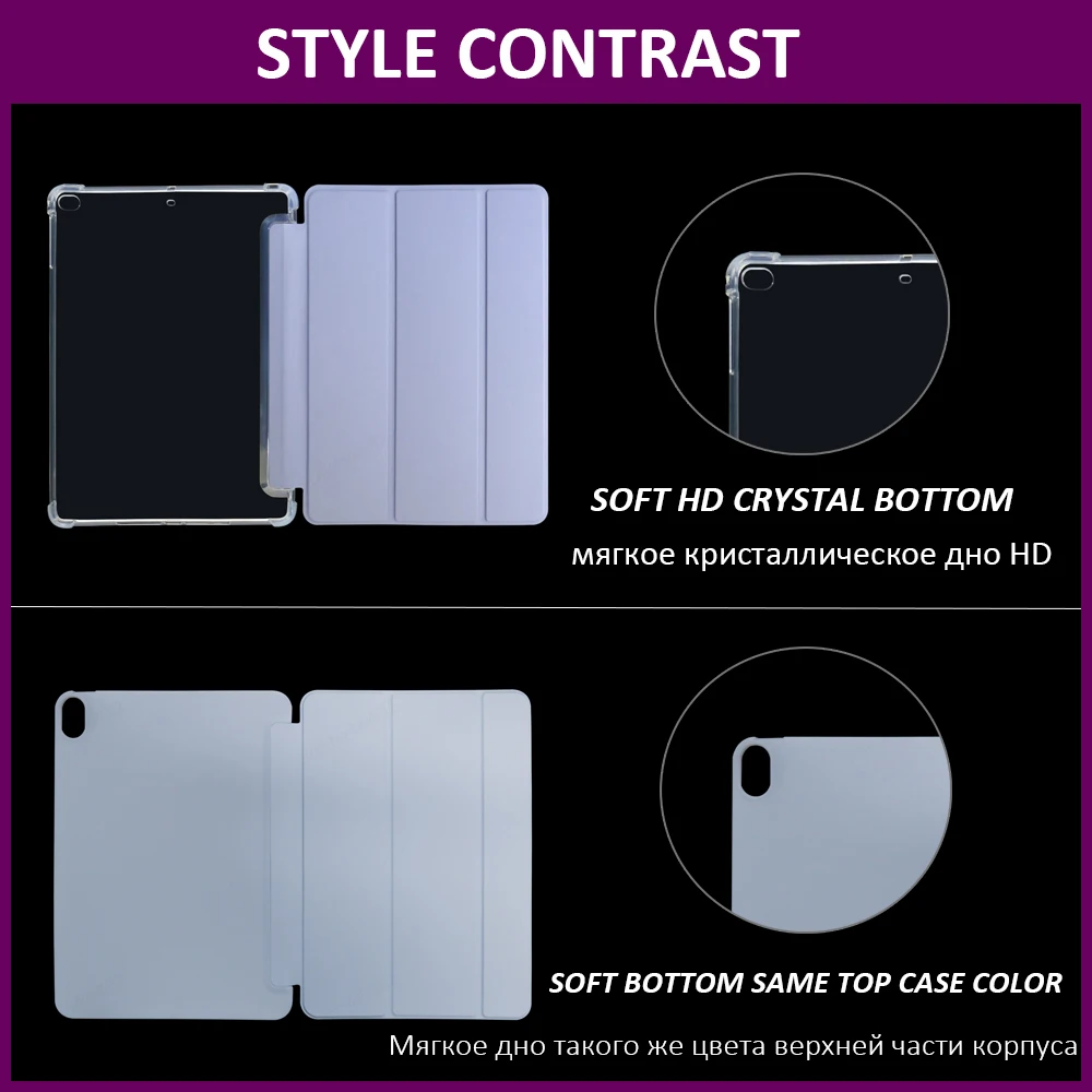 

For iPad Pro 11 Case 2020 2021 Funda iPad Air 4 Case iPad 10.2 7 8th Generation Case 9.7 6th Air 2 Case 10.5 Mini 2 5 Accessorie