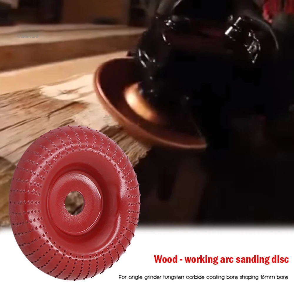 

Professional 100mm Diameter Wood Angle Grinder Wheel Abrasive Disc Sanding Carving Tool for Angle Grinder Carbide Coating Bore