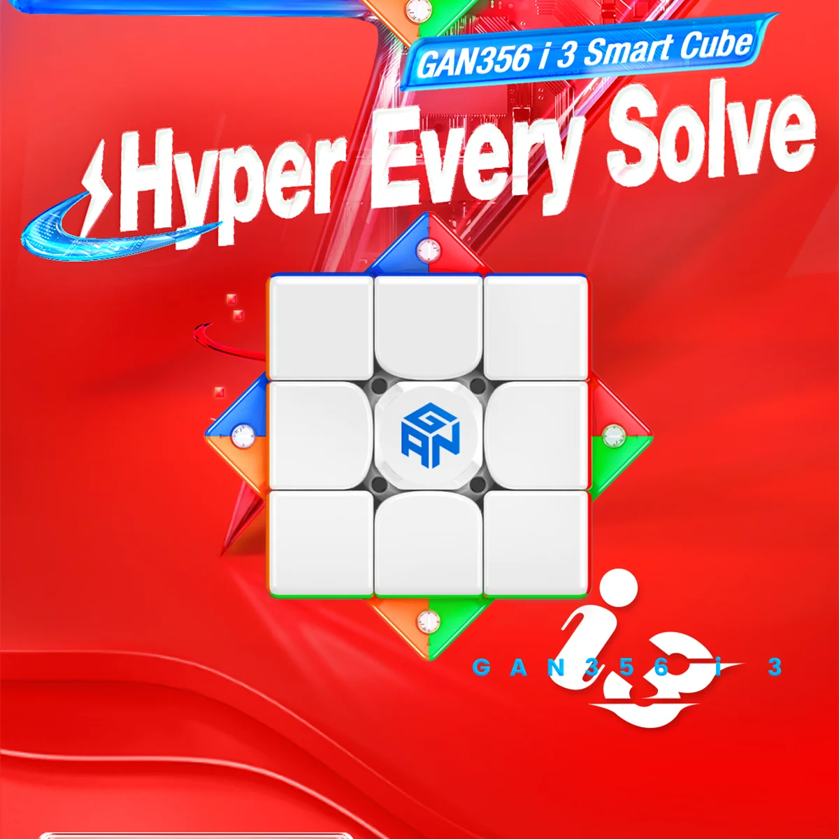 

GAN356 i3 Magnets Magic Cube Stickerless gan356 i3 Smart cube 3x3 Professional Puzzle Speed Cube GAN356I 3 Magnetic toys