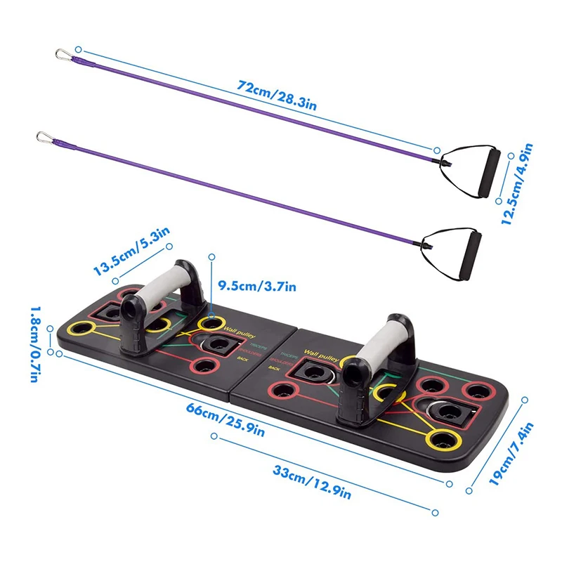 13-in-1multifunctional Bracket Push Up Rack Board Body Building Fitness Exercise Push-up Stands Training System Home Equipment | Спорт и