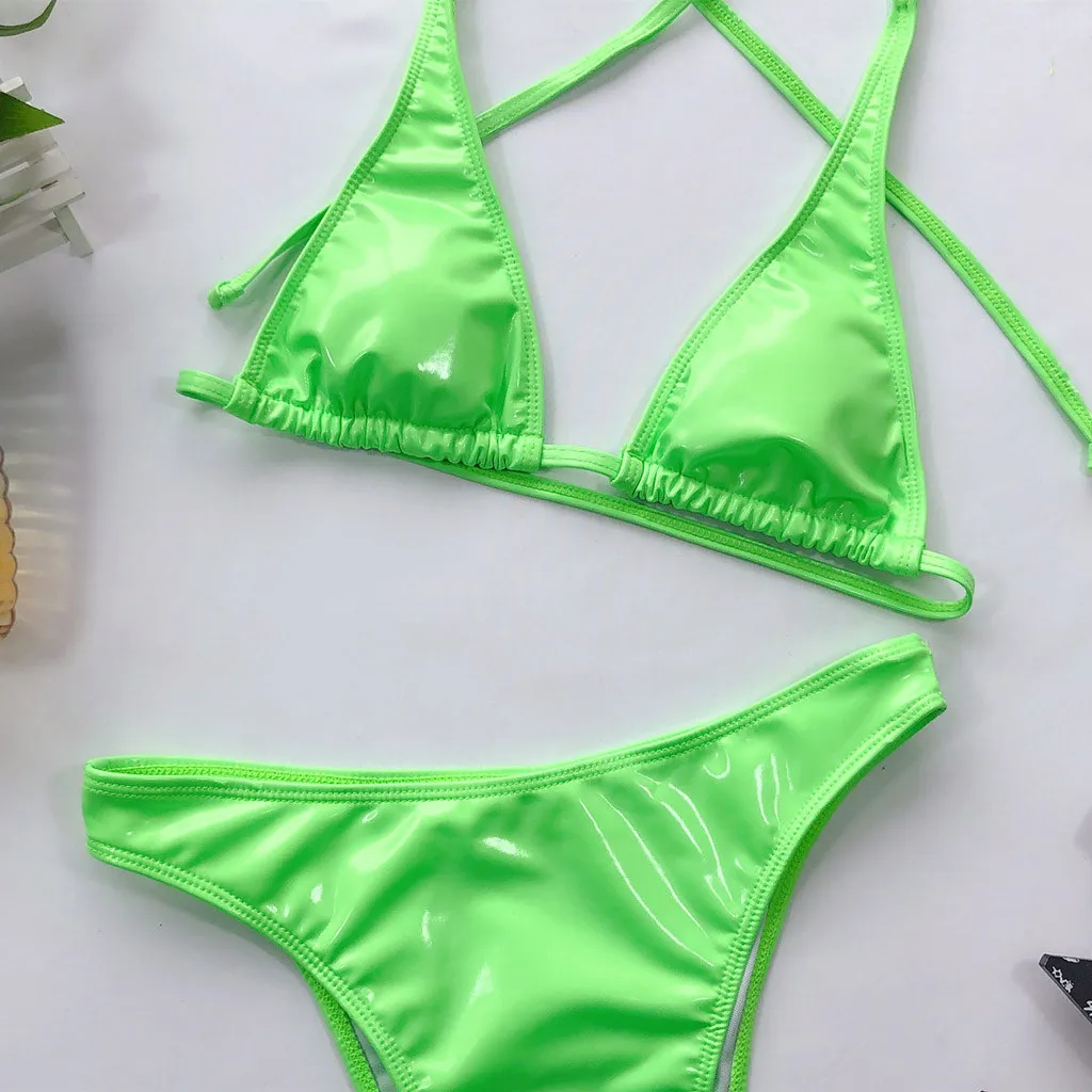 Микро Бикини 2020 Сексуальная Женская однотонная женская одежда с эффектом пуш ап