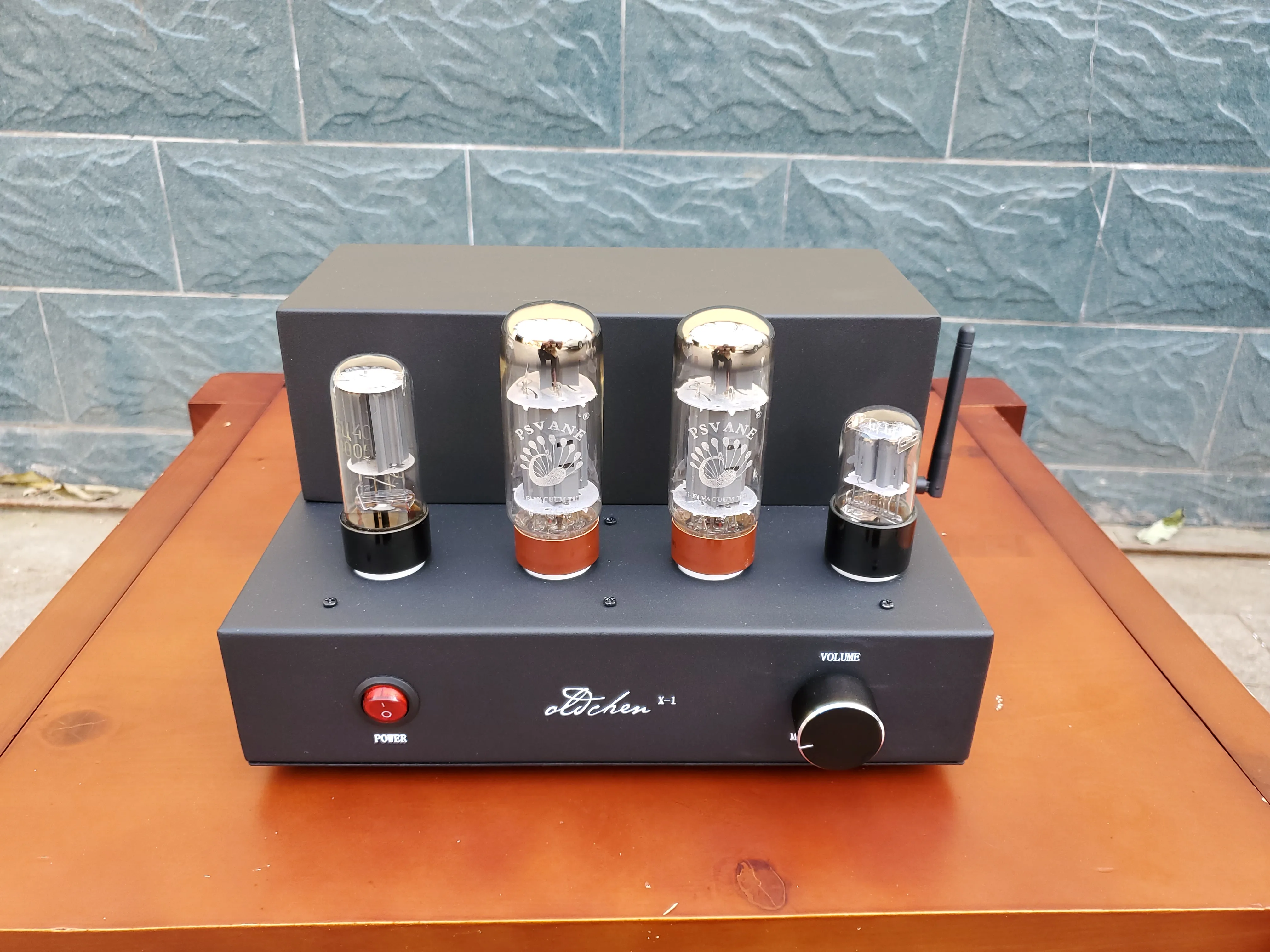 

2021 HY high-power electronic tube amplifiers 5U4J + 6H83 + EL34-B stainless steel shell output 2 * 8W AC110V/220V optional