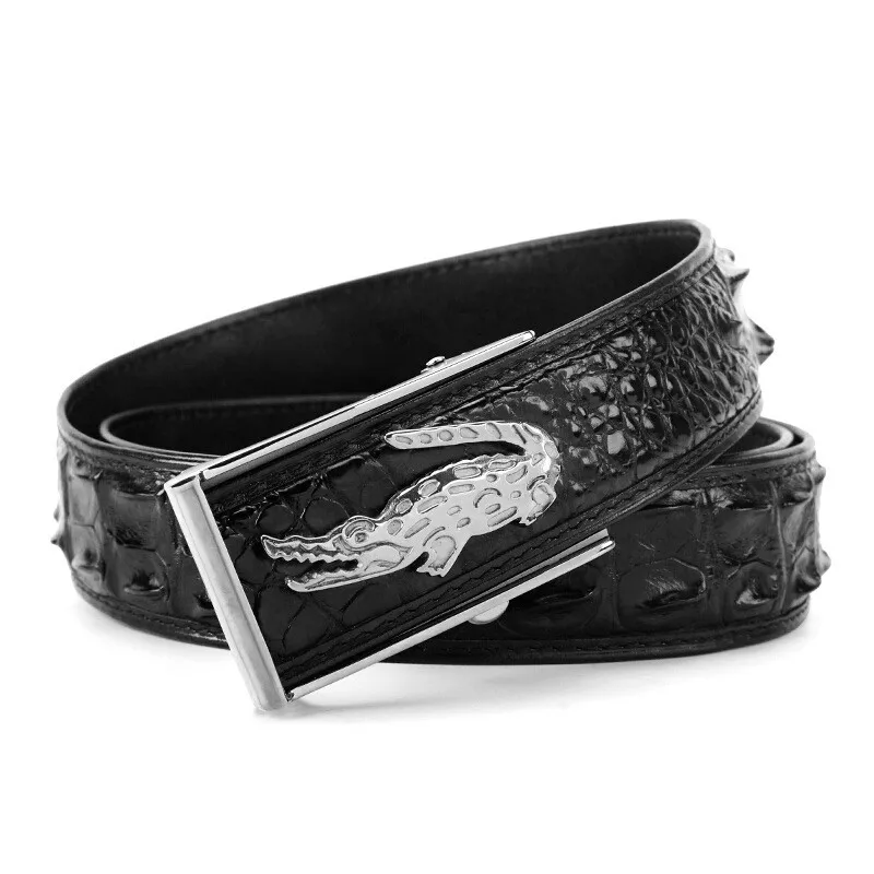 

crocodile automatic buckle designer belt luxury no matching men's leather holographic free shipping cinto masculino cintura