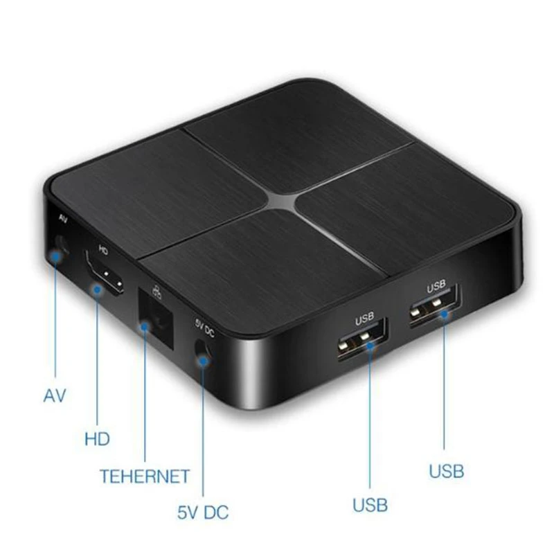 T96 Мини Android 7 1 Smart Tv Box 2 Гб Ram 16 Rom Rk3229 четырехъядерный 4G Wifi 4K H2.65 телеприставка