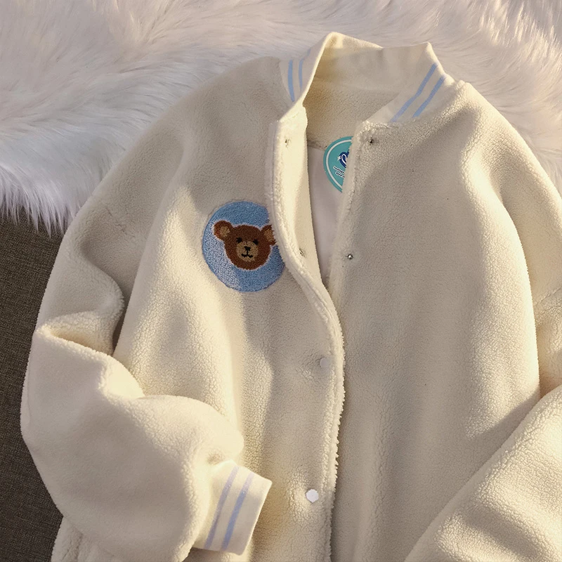 Женская куртка из овечьей шерсти с длинным рукавом | одежда