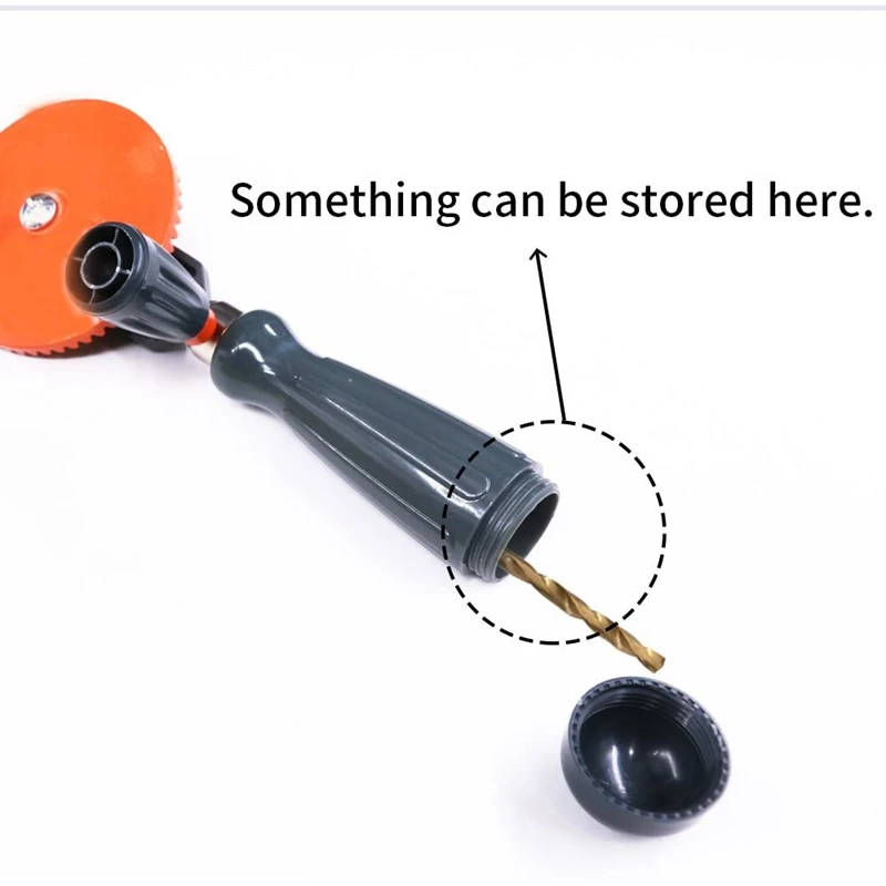 

Hand Drill 3/8-Inch Capacity Powerful and Speedy Hand Drill with Finely Cast Steel Double Pinions Design,ABS Handle