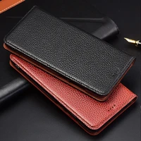 flip stand litchi genuine leather case for oneplus one plus 1 2 3 3t 5 5t 6 6t 7 7t pro x cover mobile phone case