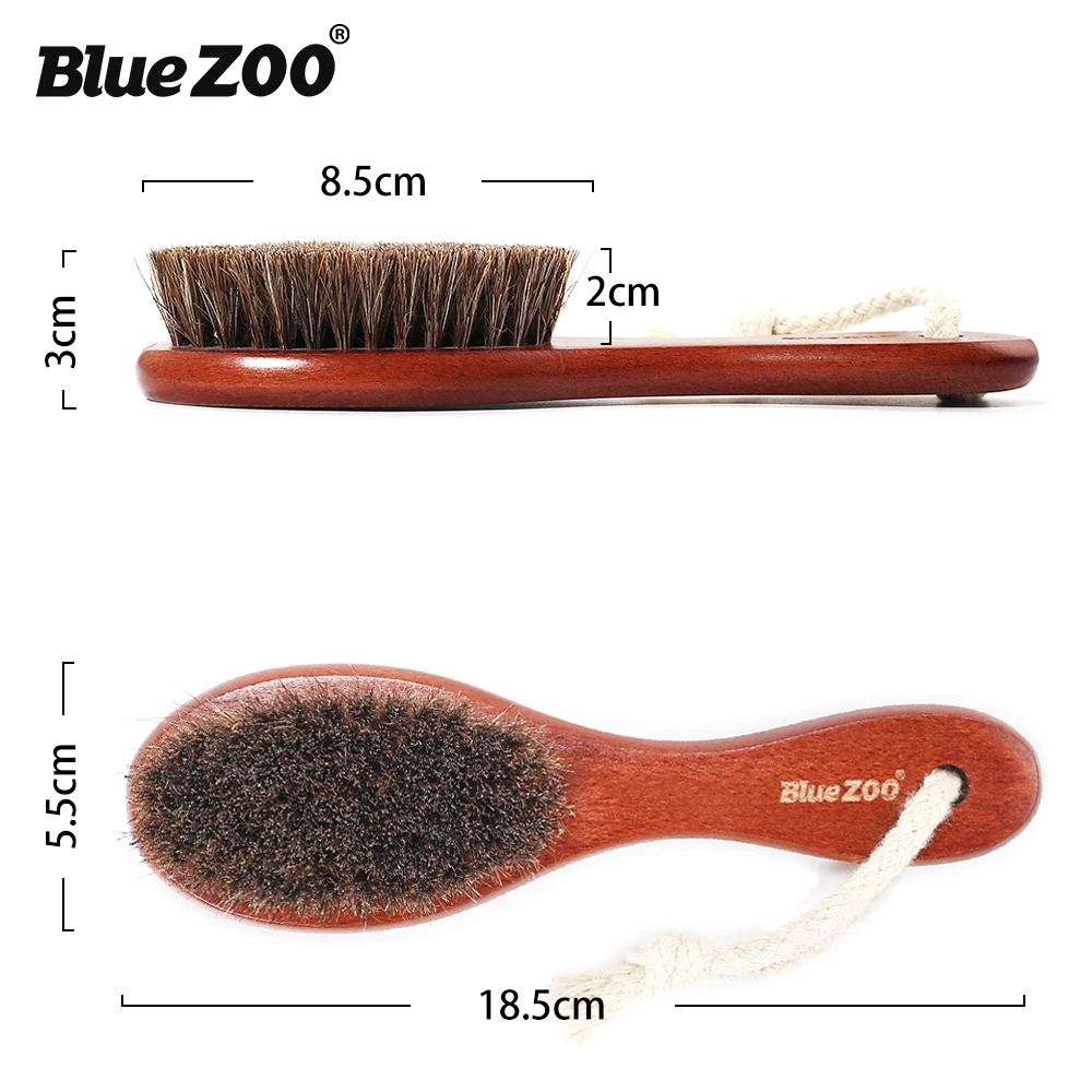 BlueZOO коричневая красная эвкалиптовая многофункциональная Конская щетка для