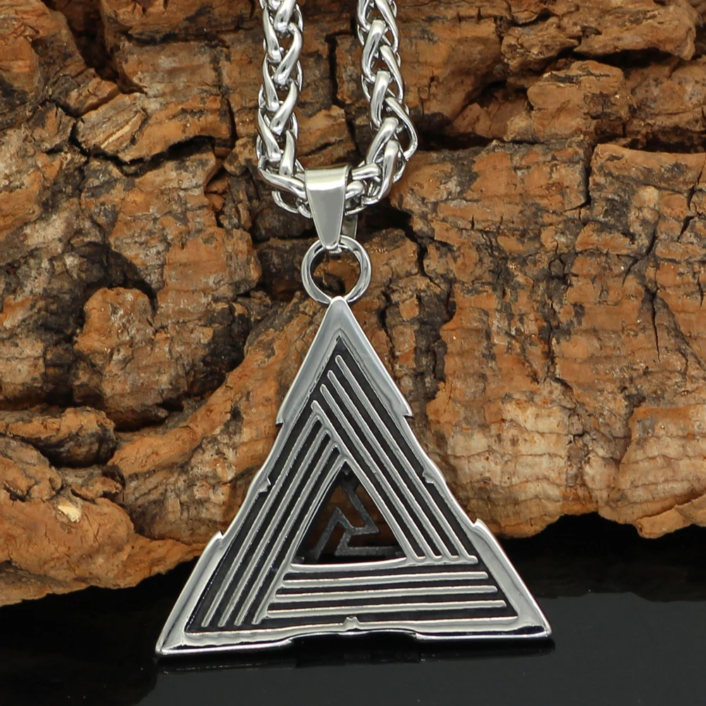 Норвежский викинг Raven Huginn и Muninn Valknut амулет кулон ожерелье | Украшения аксессуары