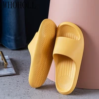 4 5cm thick sole house slippers men women non slip bathroom boys girls lovers flip flops summer beach sandals platform flat shoe