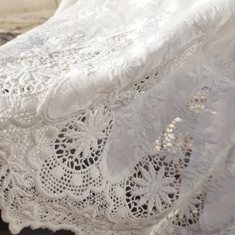 JUYANG. Новые хлопковые ажурные шторы для шкафа с вышивкой. Короткие белые шторы.