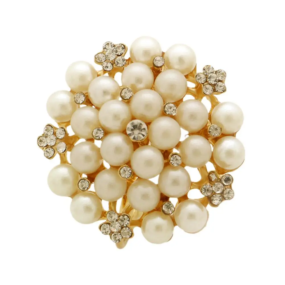 New Reusable Napkin Ring Metal Buckle Holder Alloy Pearl For Wedding Hotel Dinning Table Decoration | Дом и сад