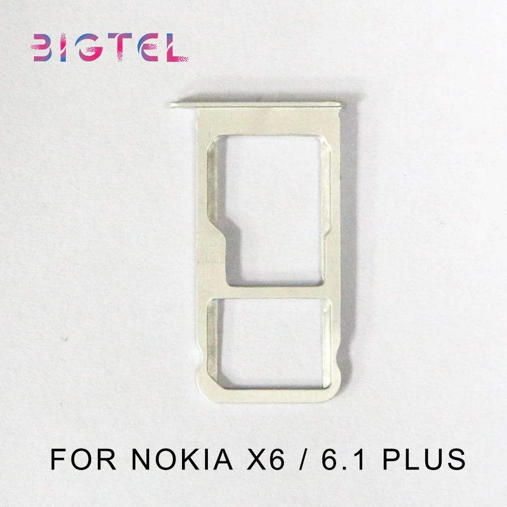 

5 Pcs/Lot 100% Original For Nokia 6.1 Plus X6 SIM SD Card Tray Slot Holder