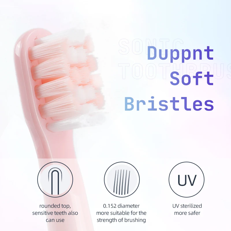 Seago Sonic Electric Toothbrush Adult Dental Cleaning Fully Waterproof Smart Timer Teeth Brush 3 Heads 5 Working Modes | Бытовая