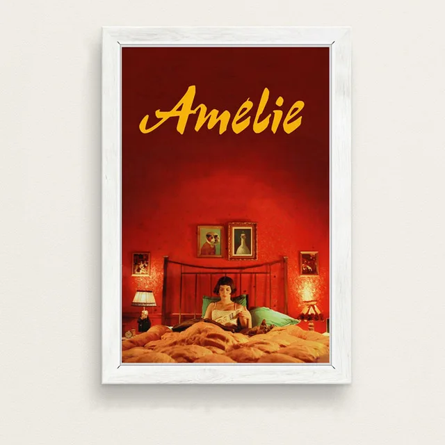 1 Amelie классический фильм Искусство Живопись Шелковый Холст плакат настенный домашний декор - Цвет: 1