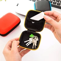 convenient and easy to store square storage box for earphone cable storage data cable charger coin headphone protective box