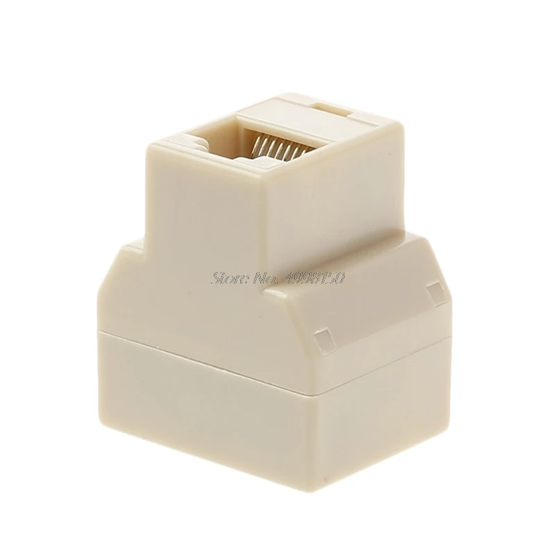 

3Pcs 1 To 2 Way LAN Ethernet Network Cable RJ45 Female Splitter Connector Adapter Wholesale dropshipping