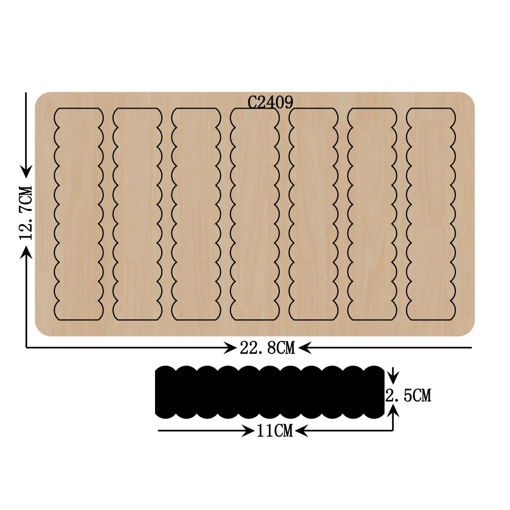 Новый лук деревянные штампы скрапбукинга C 2409 резки различных размеров|Вырубные