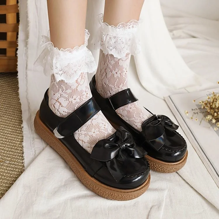 

2021 Small Leather Shoes Female Round Head Soft Sister Lovely Big Jk College Style Versatile Bow Single