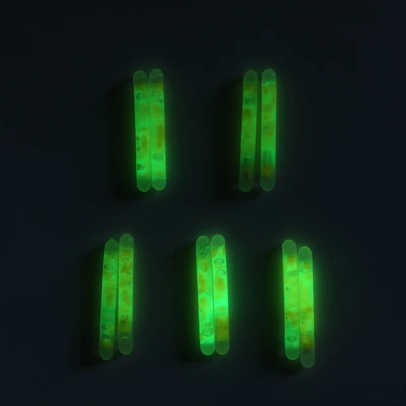 

10Pcs/Set Fishing Light Visibility Glowing Fluorescent Luminous Float Night Fishing Float For Carp 15m-30m New
