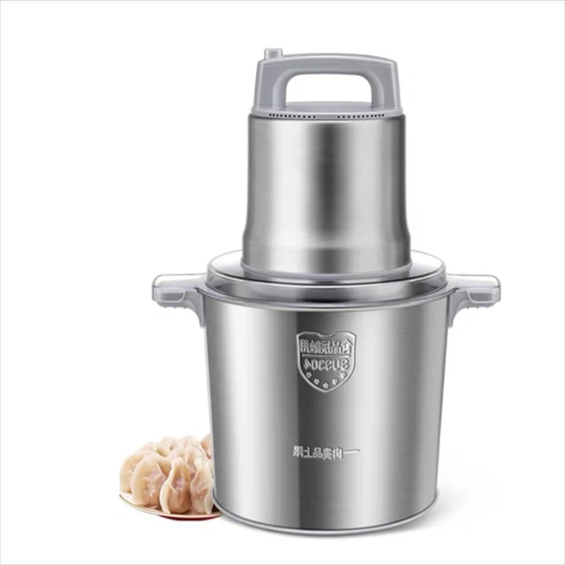 

Коммерческая Мясорубка 12L, 1200 Вт, высокомощный блендер для мяса, домашний электрический блендер из нержавеющей стали для перца и чеснока