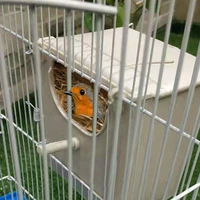 bird nest box bird cage mount nesting box plastic parakeet house breeding mating box for budgie lovebirds cockatiel parrot cage