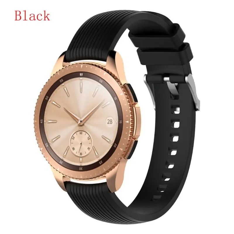 

20mm Soft Silicone Watch Band Sports Wrist Strap for Sam-sung Ga-laxy Watch 42mm