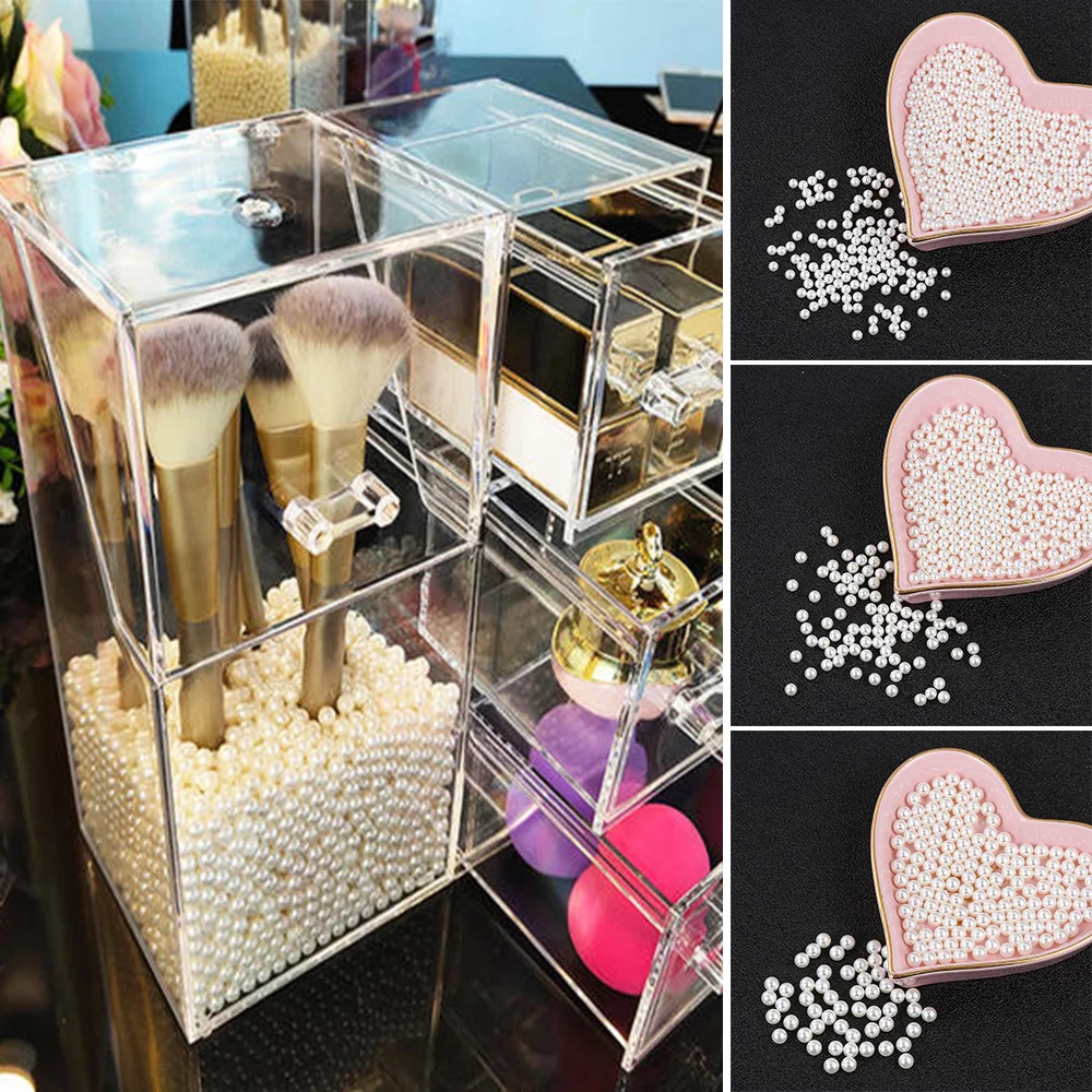 1 мешок Круглый ABS имитация жемчуга бусины белый жемчуг для поделок DIY свадебный