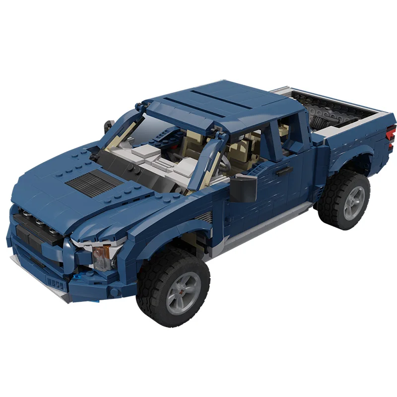 

MOC 3in1 Car Alternative F150 Raptor Truck DIY Model Blocks Bricks DIY Assembly Construction Toys For Boy Gift 1258pcs