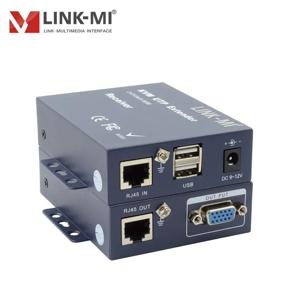 LINK MI K102TRU 200 м KVM удлинитель USB клавиатура Мышь VGA видео сигнала Порты и разъёмы over