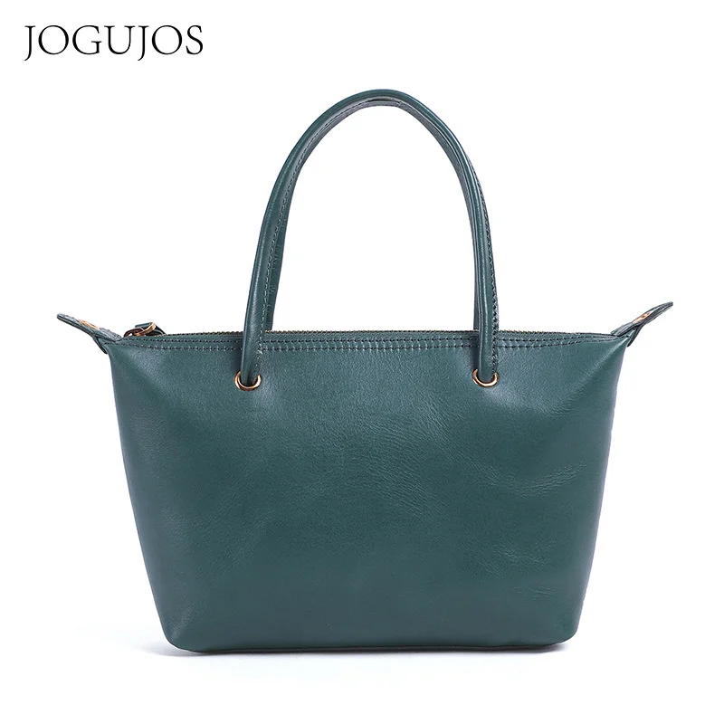 

Fashion leather women's bag Japanese and Korean small square bag head layer vegetable tanned leather handbag simple one Shoulder