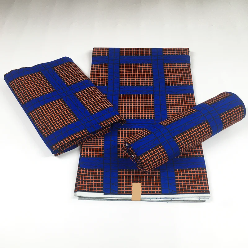 

Африканский материал Анкара 6 ярдов африканская одежда восковая ткань Африканский принт 100% хлопок настоящая мягкая восковая ткань для женс...