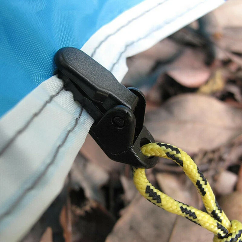 

20PCS Durable Practical Awning Tent Clamp Tarp Clip Set Canopy Snap Hangers For Camping Hiking Tent Accessories