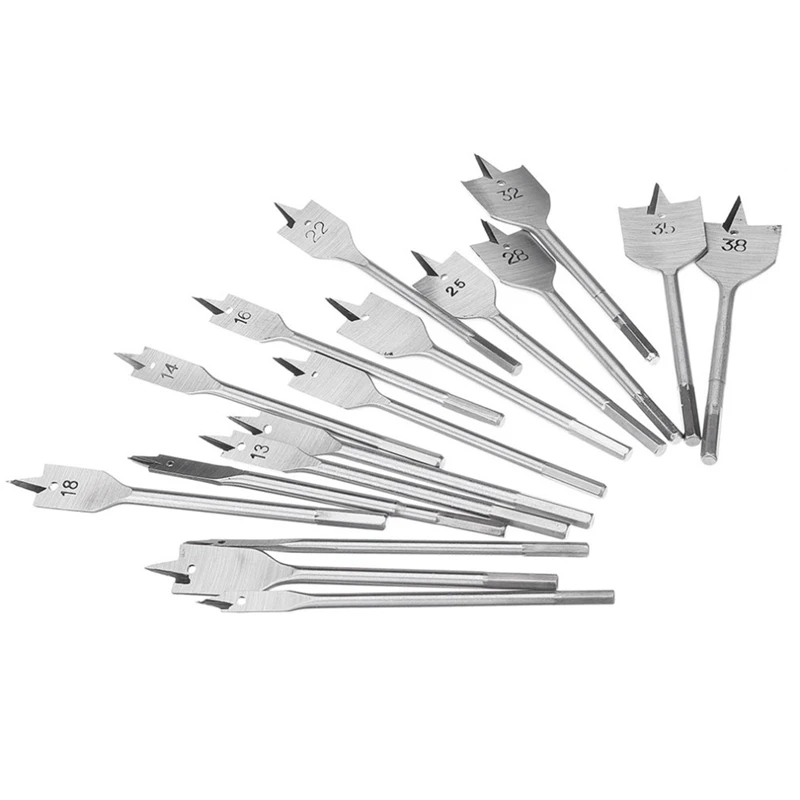 17 шт. 6 38 мм плоская головка сверла набор высокий резчик углеродистой стали