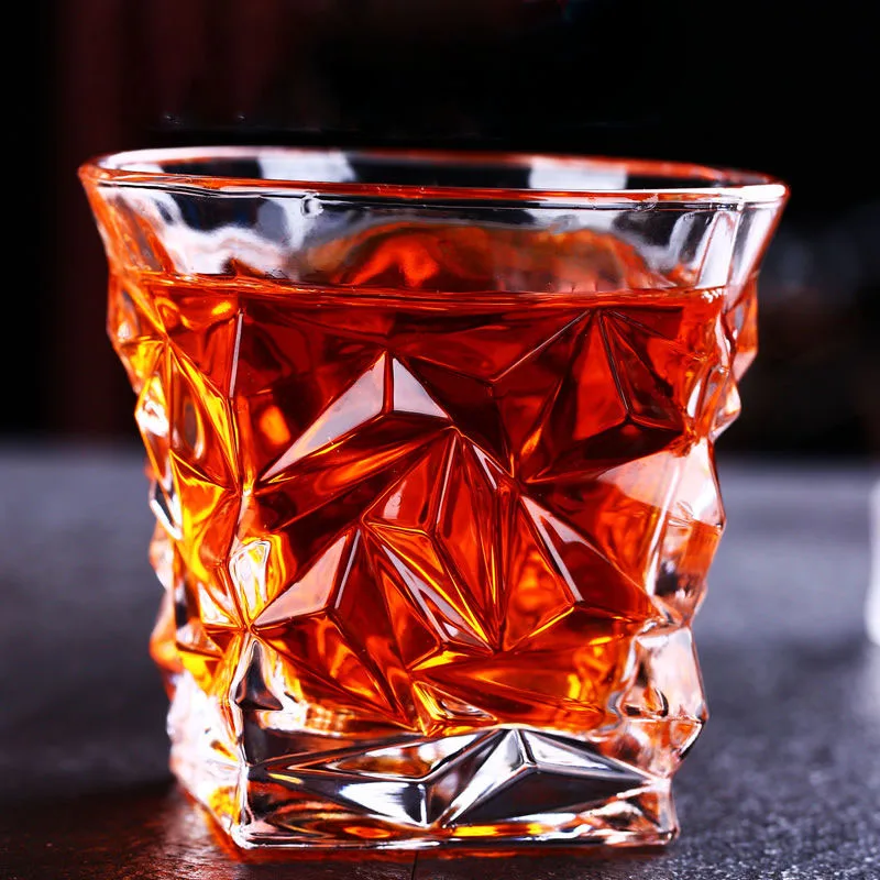 Хрустальный бокал для виски Бокал вина пива белого спирта домашний в европейском