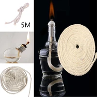 5m long cotton wick core for kerosene burner stove lighting oil lantern oil lamp wick roll making diy accessory 234568mm