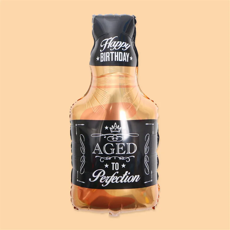 Большая пивная кружка воздушный шар Золотая Бутылка для виски надувной Гелиевый