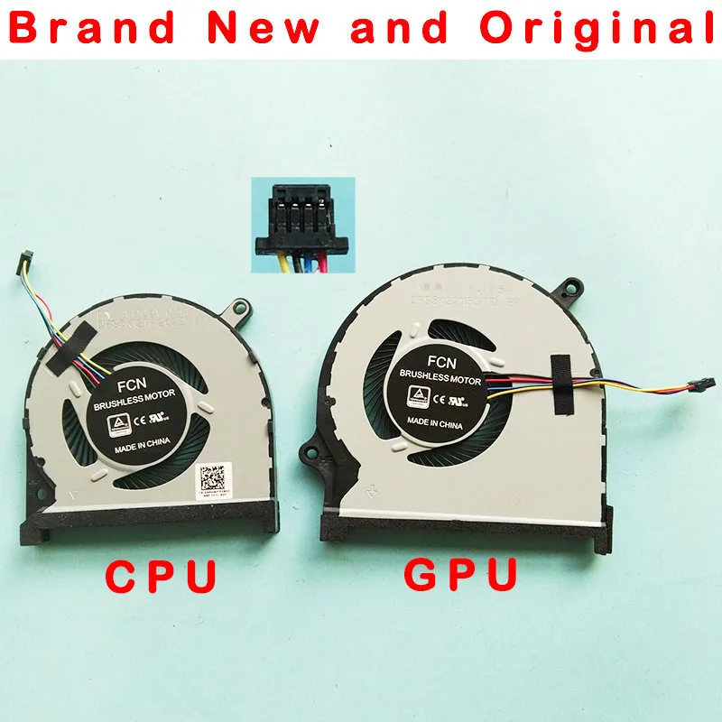 Новый оригинальный процессор GPU охлаждающий вентилятор кулер радиатор для DELL