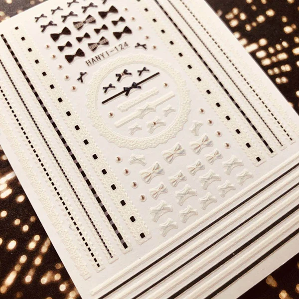 Hanyi-124 Новейшие 3d наклейки для дизайна ногтей SOLONAIL hanyi-19 flower-19 Stamp шаблон Переводные картинки инструмент DIY Инструменты для украшения ногтей - Цвет: Hanyi-124
