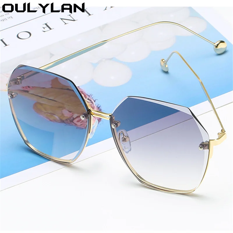 Солнцезащитные очки женские без оправы UV400 | Аксессуары для одежды