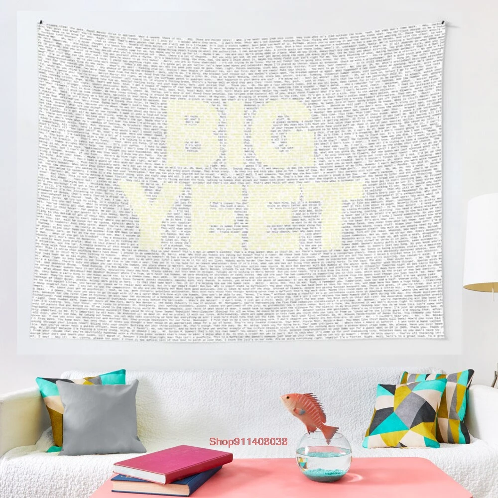 

Bee Movie Script Big Yeet Dark tapestry Wall Hanging Beach Towel Throw Blanket Picnic Yoga Mat Tapestries Home Decoration