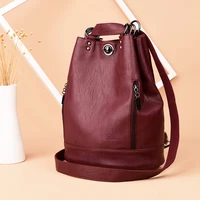Women Backpack High Quality Leather Backpacks for Teenage Girls Female School Shoulder Bag Bagpack