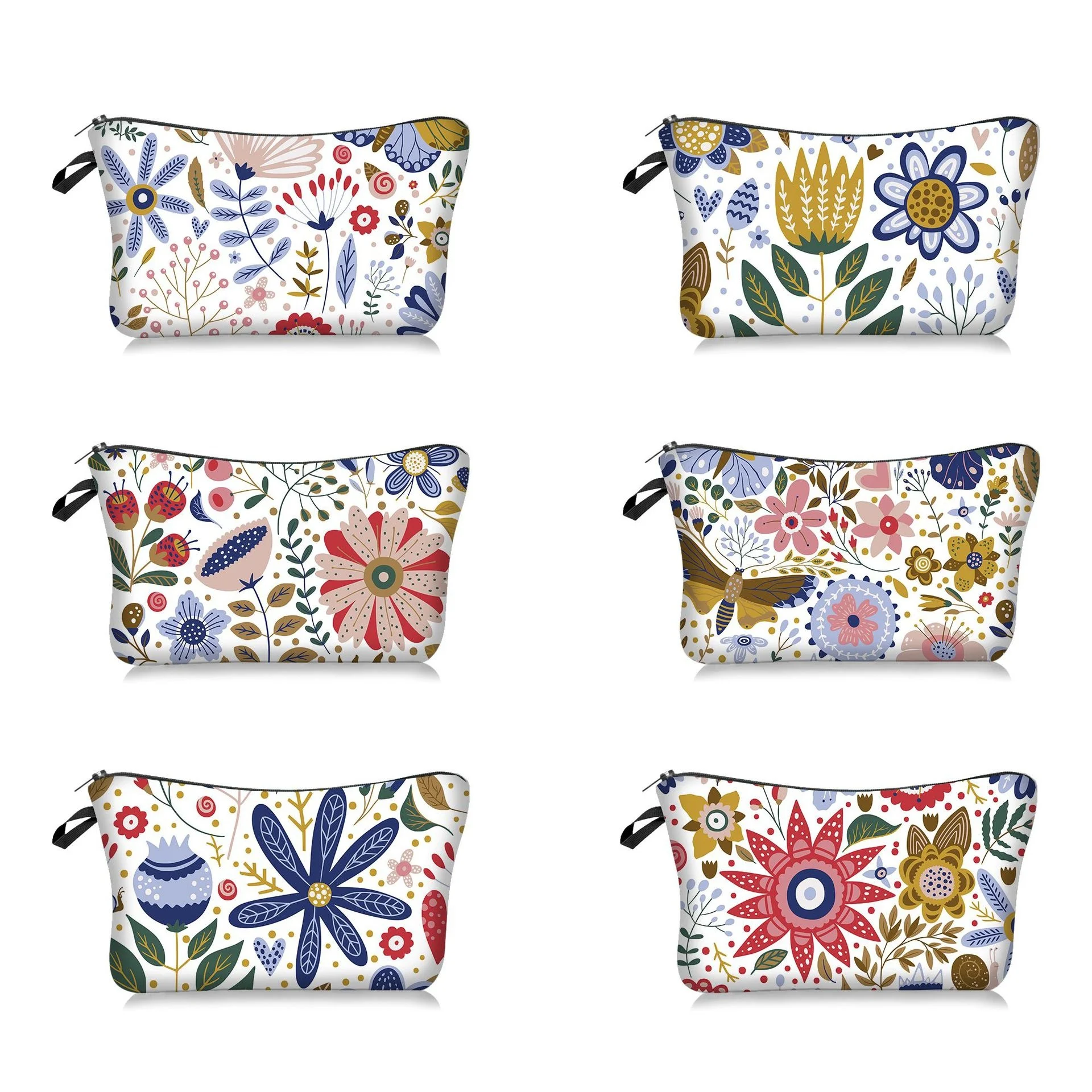 

Travel Storage Bags Women Make-up Bags New Dream Flower Series Cosmetic Bag Hand Storage Bag Female Cosmetic Cases
