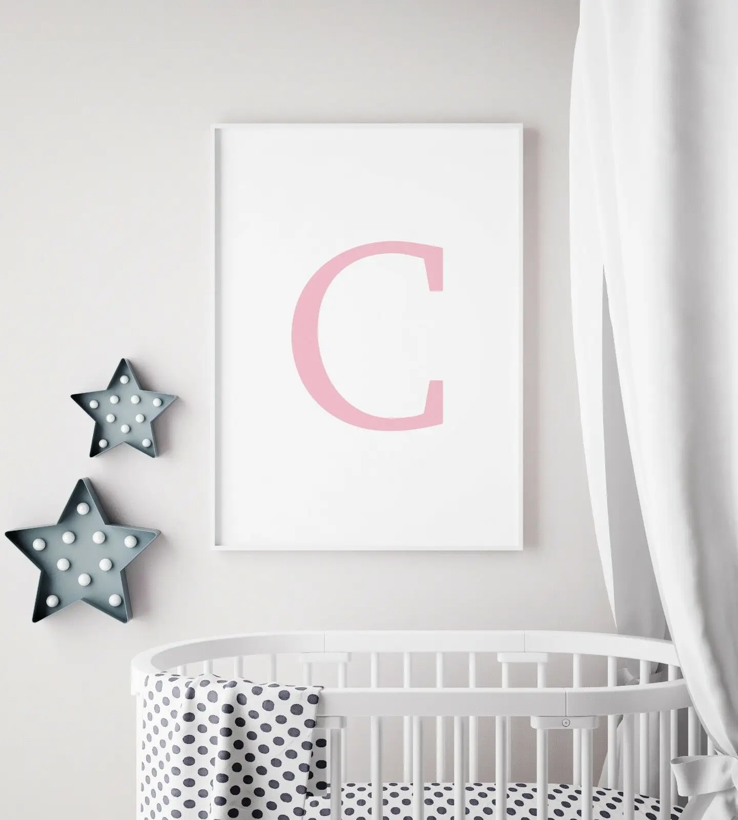 Индивидуальное оригинальное имя постер с буквами розовая детская фотокартина на