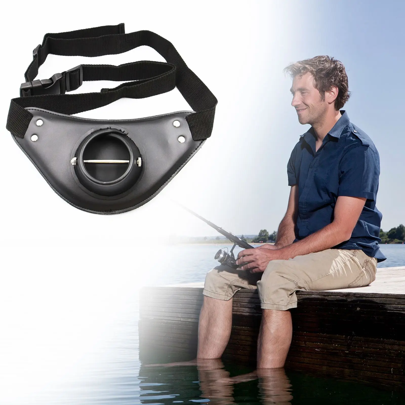 

Новый Регулируемый ремень для рыбалки, подвесной ремень для лодки, держатель для удочки, Аксессуары для рыбалки, рыболовные снасти