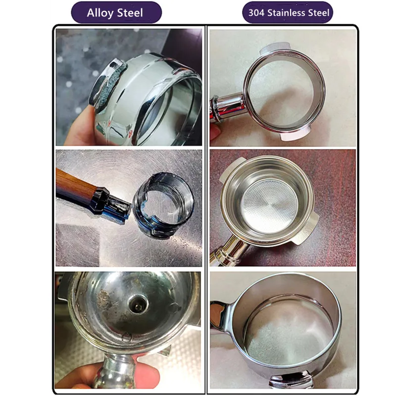 304 корзина с фильтром для кофе без дна из нержавеющей стали 58 мм эспрессо-машины