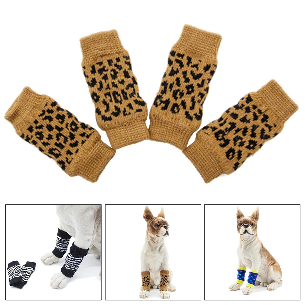 40 шт . осенне зимние гетры для питомцев собак носки покрытие ног Нескользящие