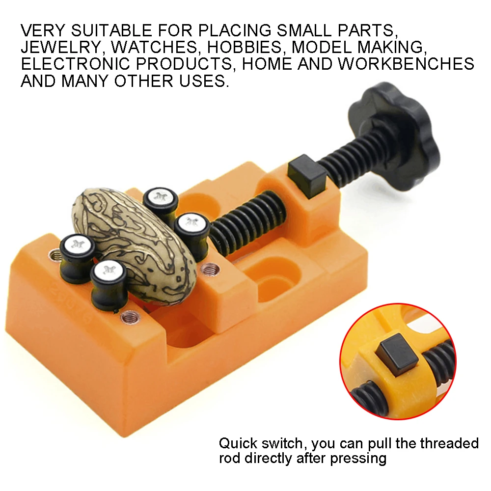 

FURONGHUA Mini 8-hole Bench Vise Carving Vise Flat Nose Pliers DIY Sculpture Crafts Jewelry Adjustment Manual Tool