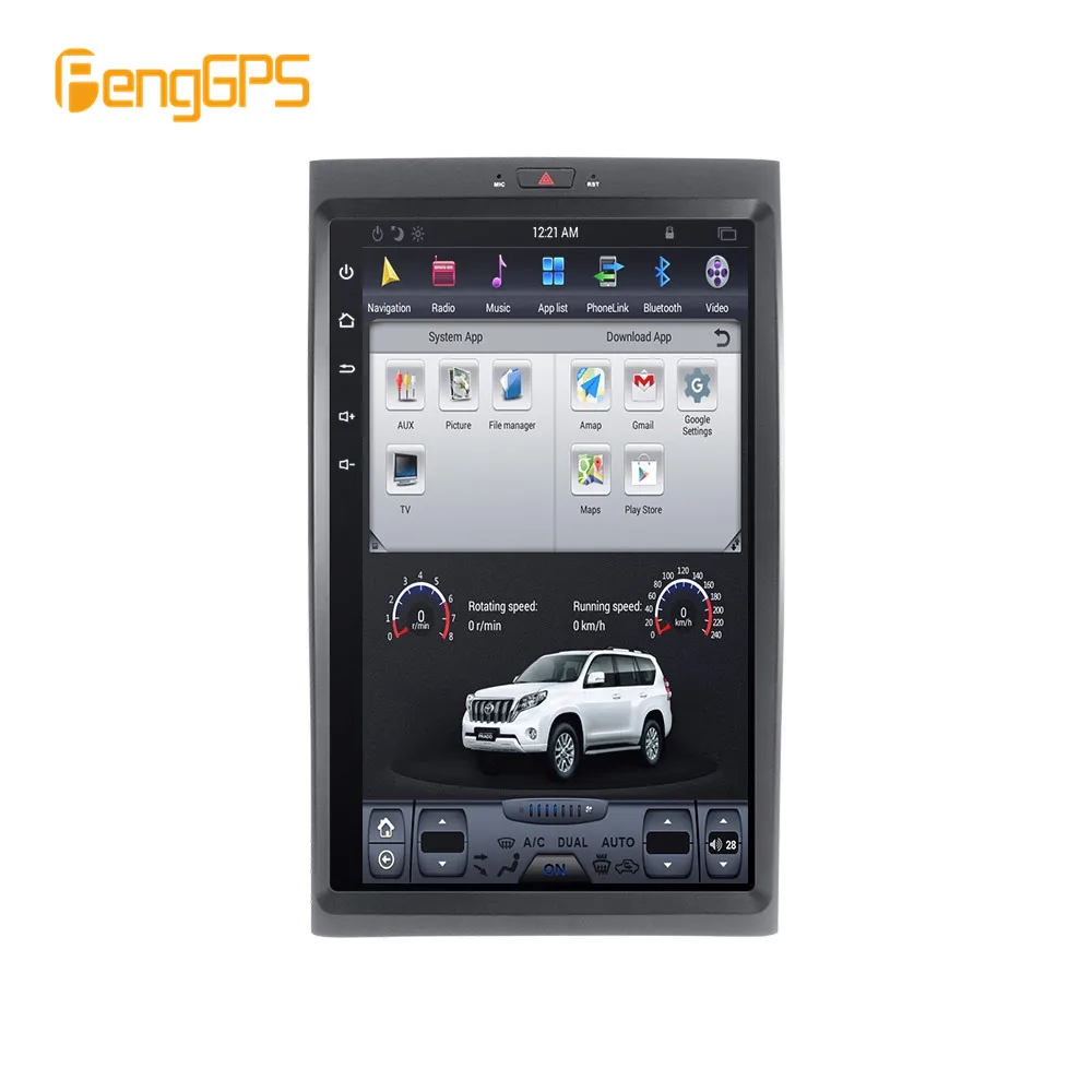 Автомагнитола в стиле Тесла Android 9 PX6 для Ford Expedition 2007 2017 автомобильный GPS навигатор